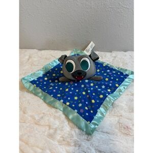 Disney Puppy Dog Pals Bingo Plush Security Blanket Lovey Blue Star Satin Trim